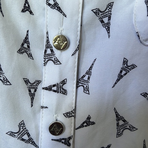 Adrienne Vittadini Eiffel Tower long sleeve shirt - Picture 3 of 6